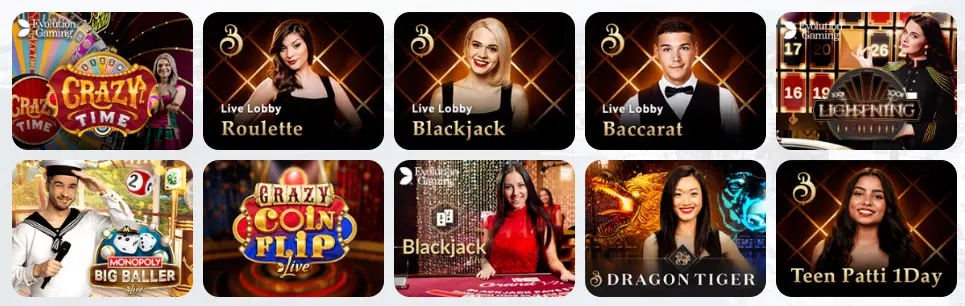 Jeux de casino en direct CLEOBETRA CASINO