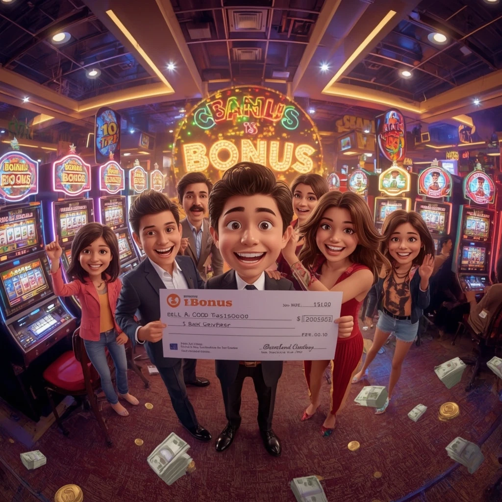 bonus dans les mains d'un homme au casino CLEOBETRA CASINO