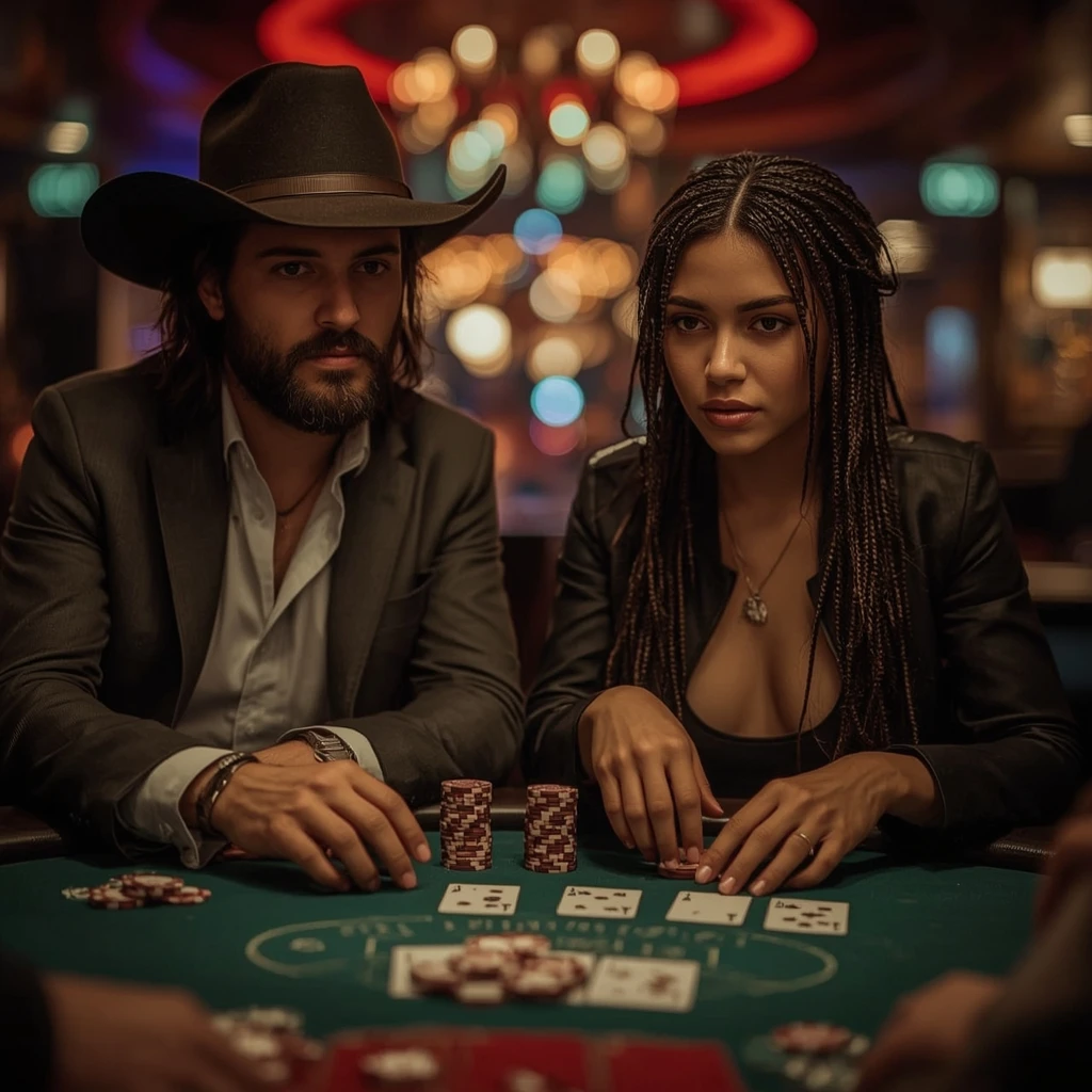 photo de deux joueurs de poker CLEOBETRA CASINO